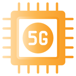 5 G Processor Chip  Icon