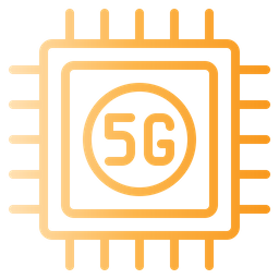 5 G Processor Chip  Icon