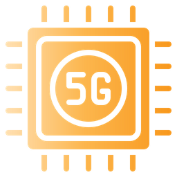 5 G Processor Chip  Icon