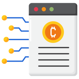 Bitcoin Certificate  Icon