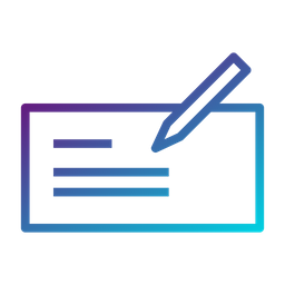 Bank Cheque  Icon