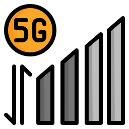 Sinal móvel 5G  Ícone