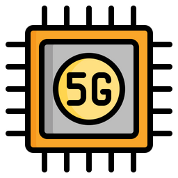 Chip de processador 5G  Ícone