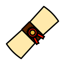 졸업 증서  아이콘