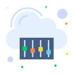 Equalizador de nuvem  Ícone
