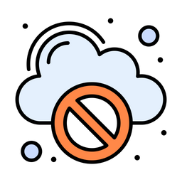 Cloud Block  Icon