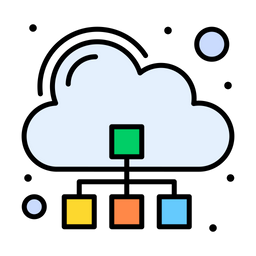 Diagrama de nubes  Icono