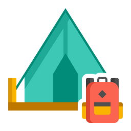 Camping Ausflug  Symbol