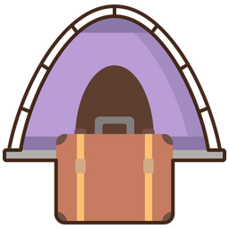 Camping Ausflug  Symbol