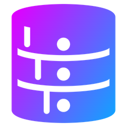 Almacenamiento de base de datos  Icono