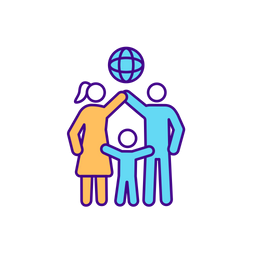 Children family control online protection  Icon