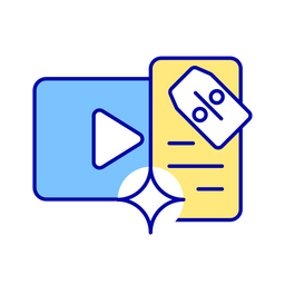 Descuentos en servicios de streaming  Icono