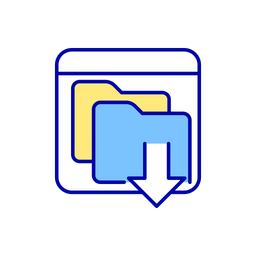 Downloading files  Icon