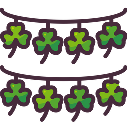 Kleeblatt Girlande  Symbol