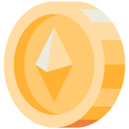 Ethereum-Münze  Symbol