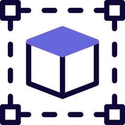 3 D Cube Scanning  Icon