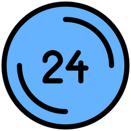 24 Hours Service  Icon