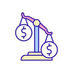 Economic imbalance  Icon