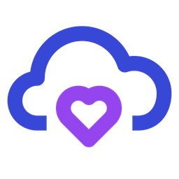 Cloud heart  Icon