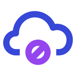 Cloud block  Icon