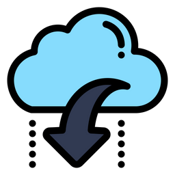 Cloud Downloading  Icon