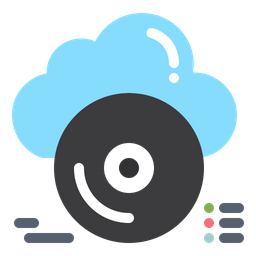 Cloud Cd  Icon