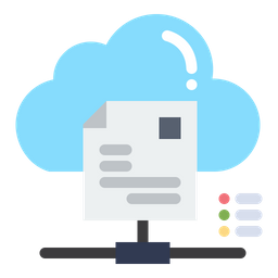 Cloud Document  Icon