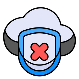 Cloud Shield Rejected  Icon