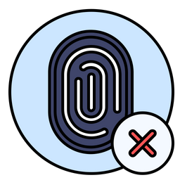 Fingerprint Scanner Rejected  Icon