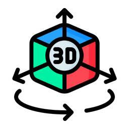 Modelado 3D  Icono