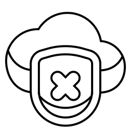 Cloud Shield Rejected  Icon