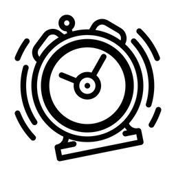 Wecker klingeln  Symbol