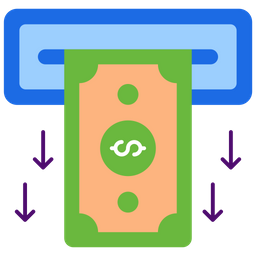 Retirada de ATM  Ícone