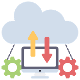 Cloud Data Transfer  Icon