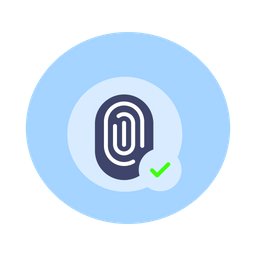 Fingerprint Scanner Approved  Icon