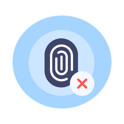 Fingerprint Scanner Rejected  Icon