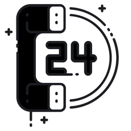 24 Hours Support  Icon