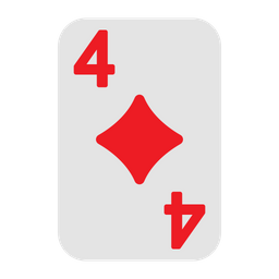 Four of diamonds  Icon