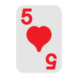 Five of hearts  Icon