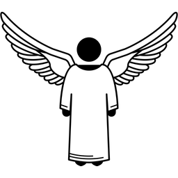 Engel stehend  Symbol