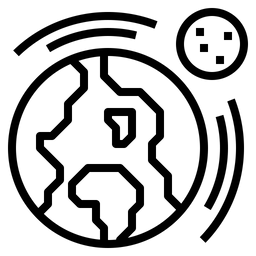 Erde Mond  Symbol