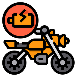 Motorcycle Charging  Icon