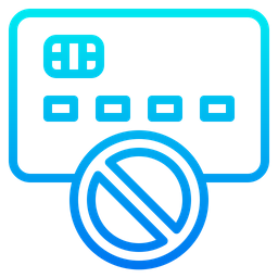 Kreditkarte sperren  Symbol