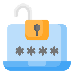 Laptop Password  Icon