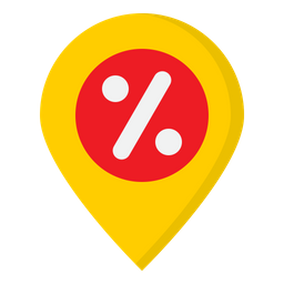 Discount Location  Icon