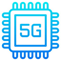 5 G Processor Chip  Icon