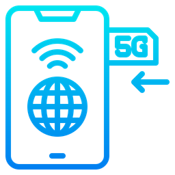 5 G Mobile Sim  Icon