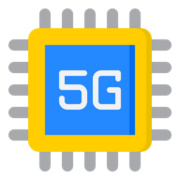 Chip de processador 5G  Ícone