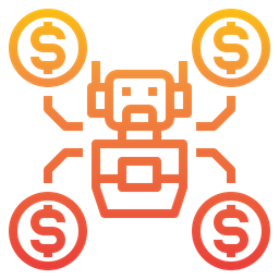 Artificial Intelligence Robot  Icon