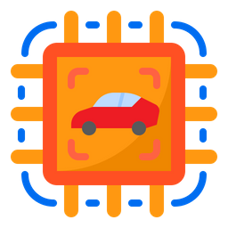 Car Processor Chip  Icon